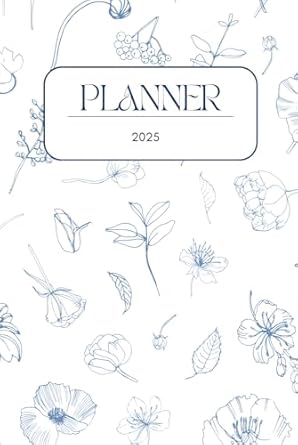 planner 2025 flowers soft