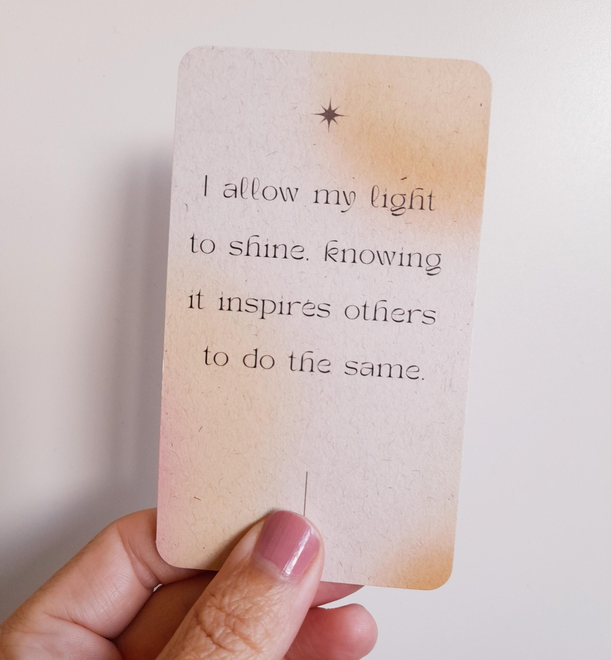 affirmations card deck light series